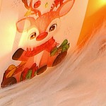 matte pvc gift box cartoon color printing 3-piece set