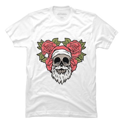 Men's Design By Humans Christmas with flowers Illustration By rukurustudio T-Shirt