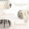 MOONMISS Set of 2 velvet bar chairs,Back pull point design, 360 degree rotation, back pull loop detachable design, rivet decoration - 4 of 4