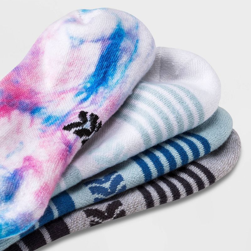 Women's Cushioned Tie-Dye 4pk No Show Athletic Socks - All In Motion™ 4-10, 4 of 5