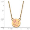 Black Bow Jewelry 14k Yellow Gold Plated Sterling Silver Phi Mu Greek Life Necklace 18 Inch - 2 of 4