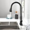 Munora Single Handle High Arc Pull Out Kitchen Faucet with Pull Down Sprayer, Brushed Gold - 3 of 4