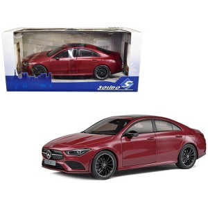 2019 Mercedes-Benz CLA C118 Coupe Rouge Patagonie Red Metallic with Sunroof 1/18 Diecast Model Car by Solido - 1 of 4