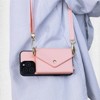 MyBat Posh Crossbody Wallet Case for Apple iPhone 16 Pro - Black / Pink Black - 2 of 4