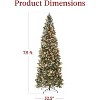 Acekool Christmas Tree with 200 LED Lights, 8 Modes, Foot Pedal, Timer, Artificial Pine, Foldable Stand, Holiday Decor - 3 of 4