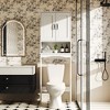 LOVMOR Over The Toilet Storage Cabinet with Adjustable Shelf and Double Doors, Free Standing Bathroom Cabinets Organizer Toilet Rack for Restroom - 2 of 4