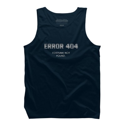 Men's Design By Humans Error 404 Costume not found, Halloween Design By InfaredDesigns Tank Top