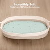 KeaBabies Bassinet Sheet for Baby Girls, Boys, 2-Pack Isla Fitted Bassinet Sheets, Bassinet Mattress Sheets - 2 of 4