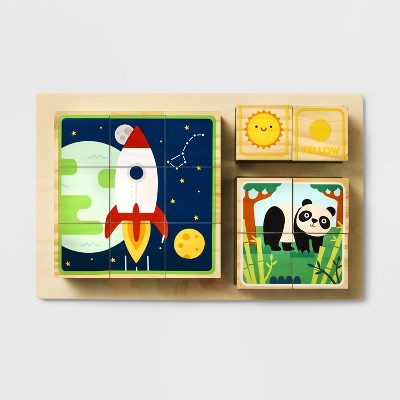 Wooden Block Puzzles - Gigglescape™: 16 Pieces, Problem Solving, Ages 3+