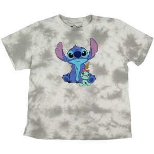 Disney Lilo & Stitch Junior's Stitch And Scrump Tie-dye Adult Short ...