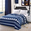 Heartfelt Valentine Micro Plush Blanket Navy - Queen 86 x 86 - 3 of 3