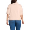 Lands' End Women's Elbow Sleeve Supima Cotton Relaxed Turtleneck - 2 of 3