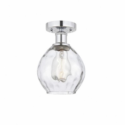 Waverly - 1 Light Semi-Flush Mount In Industrial Style-9.25 Inches Tall and 6 Inches Wide