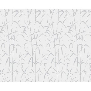 Fablon Set of 2 Bamboo Window Film: Clear Vinyl Privacy Film with UV Protection, Botanical Pattern, 78.74" x 17.71" - 1 of 4