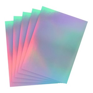 Unique Bargains Poster DIY Crafts Reflective Metallic Mirror Holographic Cardstock - 1 of 4
