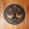 Slickblue Celtic Metal Wall Art – 12" Round Hanging Decor in 8 Irish Designs & 4 Finish Options for Home - 2 of 4