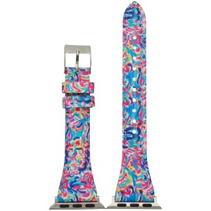 Olivia Pratt Printed Skinny Leather Apple Watch Band - 1 of 4