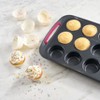 Trudeau Silicone Standard Muffin Baking Cup, White Confetti, Set of 12 - 2 of 3