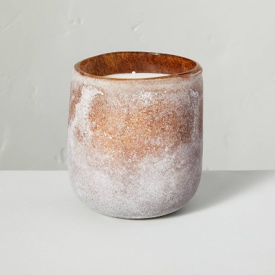 9oz Harvest Spice Textured Glass Seasonal Candle - Hearth & Hand™ with Magnolia