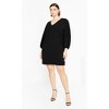 Women's Plus Size Lilia Dress - black | CITY CHIC - 3 of 4
