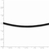 Black Bow Jewelry 3mm Black Leather Cord Chain & Rhodium Sterling Silver Clasp Necklace - 4 of 4