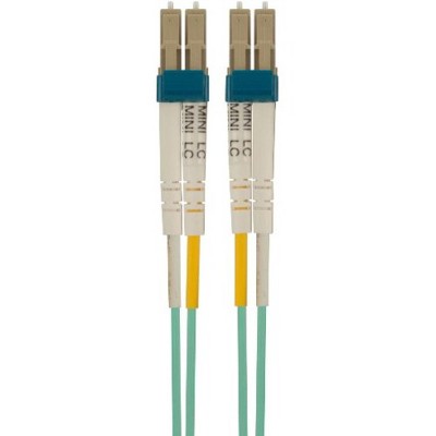 Belkin Fiber Optic Cable - 32.81 ft Fiber Optic Network Cable for Network Device - Mini-LC Male Network - LC Male Network - Aqua