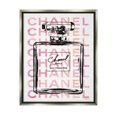 Stupell Industries Glam Perfume Bottle With Words Pink Black