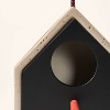6" Ceramic and Wood Hanging Birdhouse Cream/Black - Woolrich x Target - 3 of 3