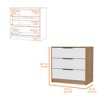 RISOKEYS 3 Drawers Dresser with 3 Wide Drawers,Object Decorative and Other Objects, ,for Bedroom and Living Room - 3 of 4