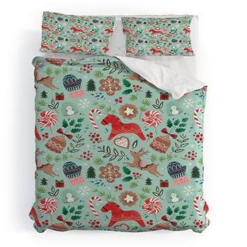 Pimlada Phuapradit Christmas gingerbread Duvet Cover + Pillow Sham(s) - Deny Designs