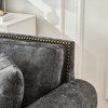 ORRD 86" Chenille 3-Seater Sofa with Wood Legs, Modern Rolled Arm Couch with Nailhead Trim for Living Room & Apartment - 4 of 4