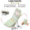 FATMOON Wallet for Women,Slim RFID Blocking Leather Wallet - with Zipper Pocket, Compact Card Holder for Handbags, Travel, Daily Use - 4 of 4
