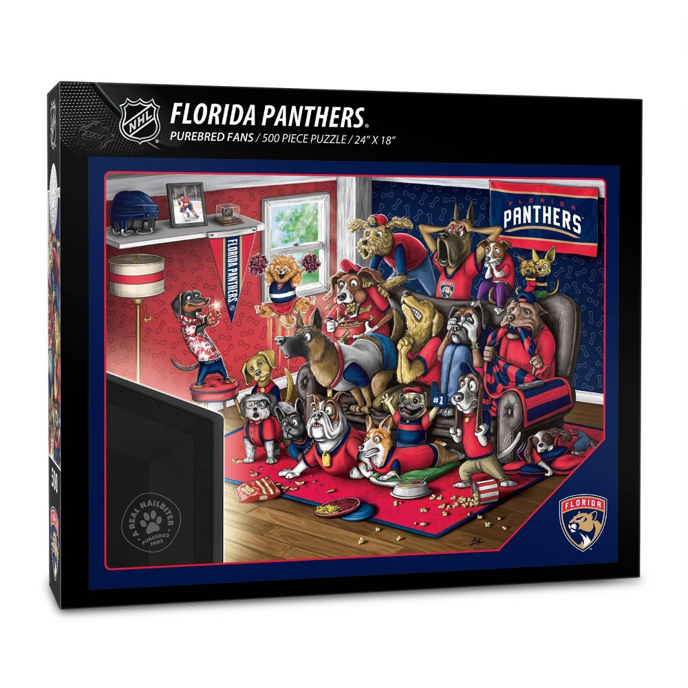 Photos - Jigsaw Puzzle / Mosaic NHL Florida Panthers Purebred Fans 500pc Puzzle - "A Real Nailbiter"
