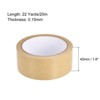 Unique Bargains Paper Adhesive Packing Tape for Masking Sealing Brown 2 Pcs - 2 of 4