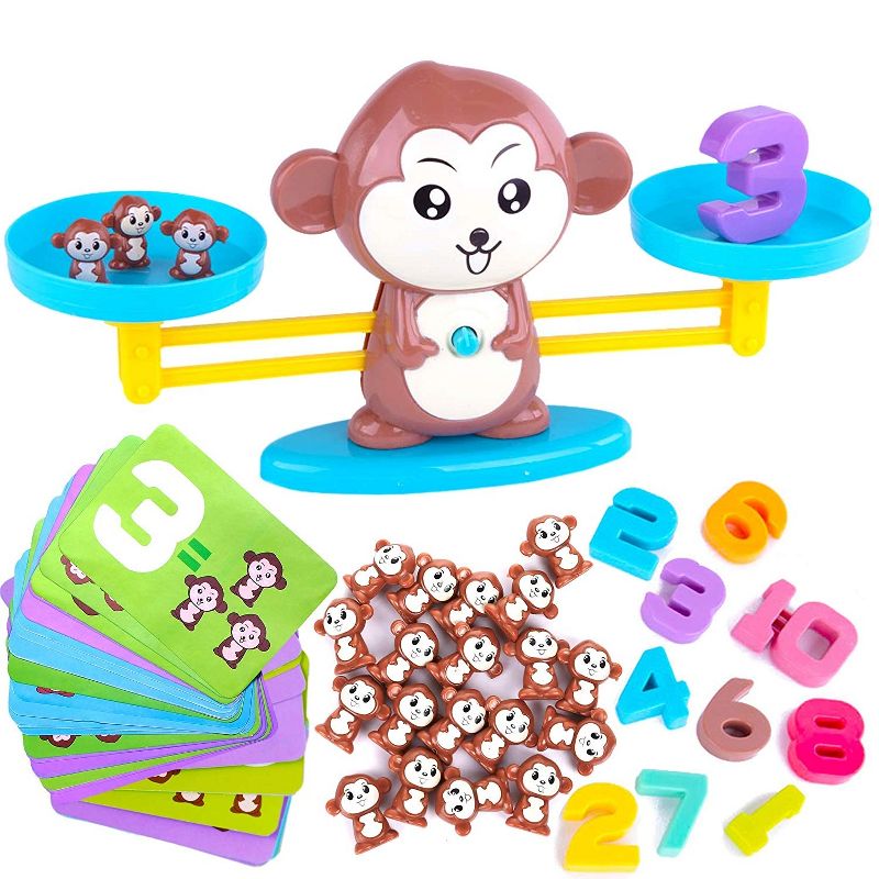 Link Ready! Set! Play! Educational Monkey Balance Math Game, STEM Learning Toy For Kids, 1 of 10