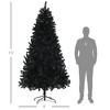 TopComfy Christmas Tree Stand 7.5FT Auto Open Tree with 1346 Branch Tips for Holiday Decor, Black, 49.2"*49.2"*88.6" - 3 of 4