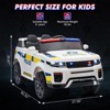 Electric Police Car for Kids,12V 4.5AH Battery Powered Kids Ride on Toy with Remote Control, Flashing Lights and Music - 2 of 4