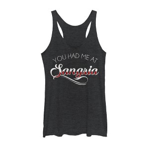Women's CHIN UP Sangria Me Racerback Tank Top - 1 of 3