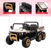 Ride On Truck, 24V 2 Seater Kids Electric Dump Truck 4WD UTV - Parent Remote, Electric Dump Bed & Bluetooth (6-Wheel) - 3 of 4