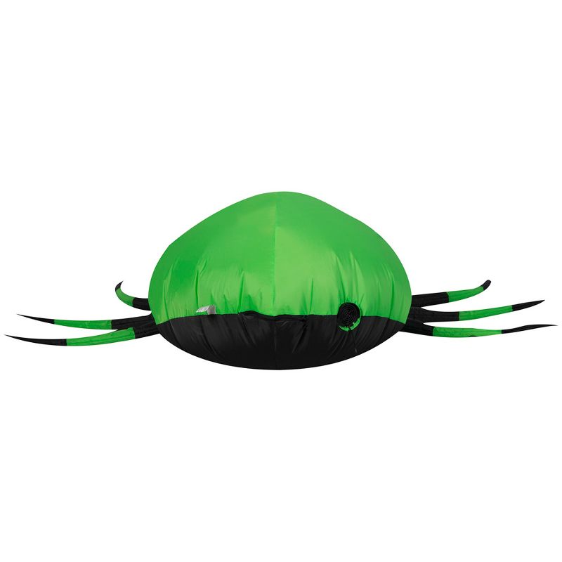 Gemmy Airblown Inflatable Black/Green Spider , 1.5 ft Tall, Multi, 4 of 5