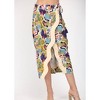 Women's Wave Contrast Detailed Wrap Skirt - Fate - 3 of 4