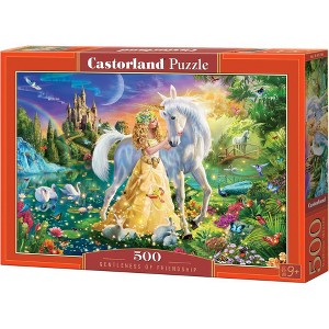 500 Piece Jigsaw Puzzle, Gentleness of Friendship, Fairy-tale scene, A rustic view of a paradise, Adult Puzzle, Castorland B-53766 - 1 of 4