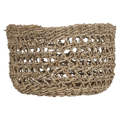 Natural Seagrass Basket - Foreside Home & Garden