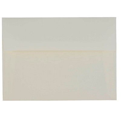 JAM Paper A7 Strathmore Invitation Envelopes 5.25 x 7.25 Natural White Laid STTL713H