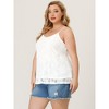 Agnes Orinda Women's Plus Size Lace Adjustable Strap Elegant Camisole - 4 of 4