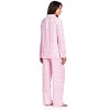 Casual Nights Women's Long Sleeve Rayon Button Down Pajama Set - 3 of 4