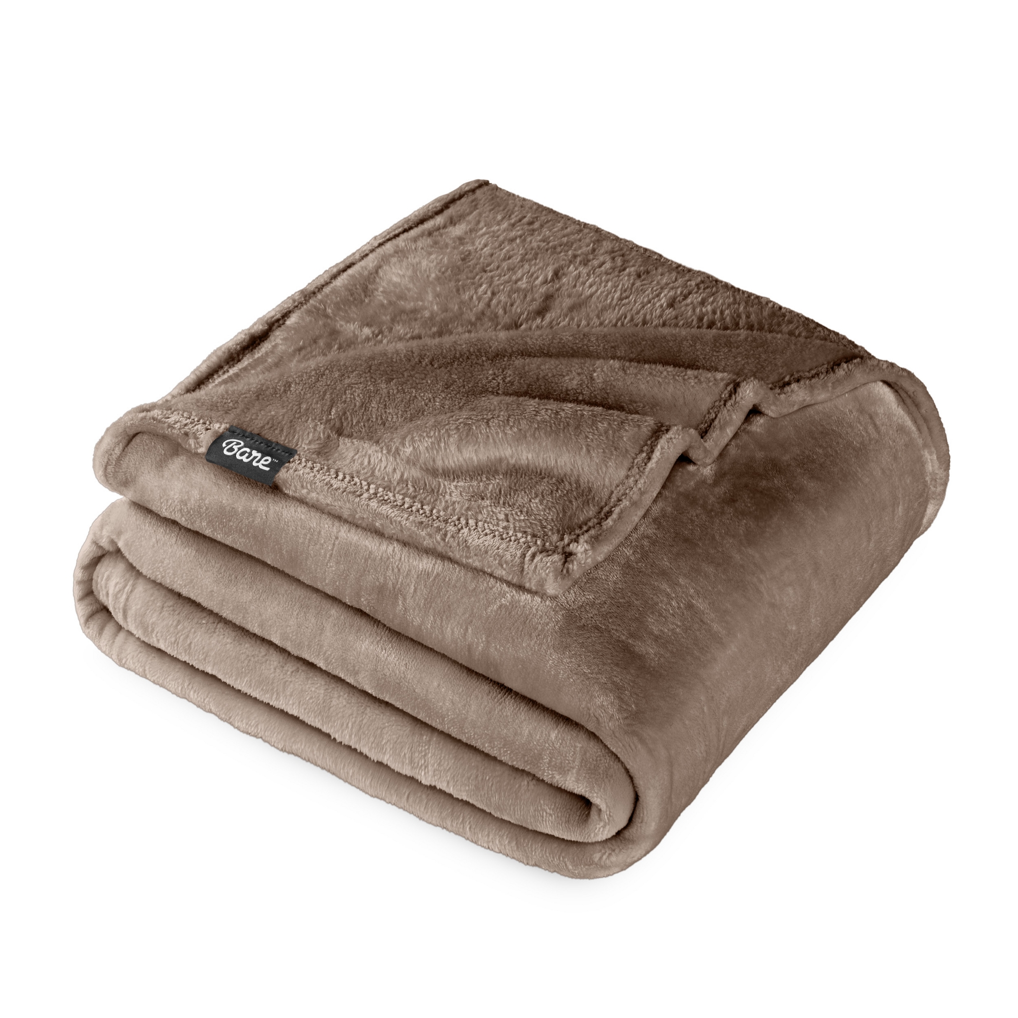 Microplush Fleece Bed Blanket by Bare Home - Full/Queen, Taupe