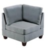 CAVINAS Wedge Linen Accent Chair with Mid-Height Backrest,Cozy Upholstered Living Room Chairs,Reading Chairs for Living Room - 2 of 4