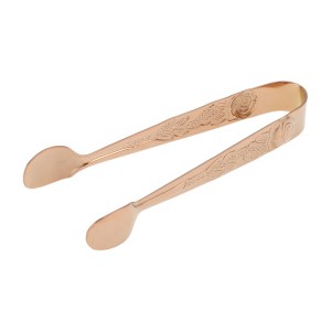 Unique Bargains Food Tongs Round Head Rose Design Dishwasher Safe 304 Stainless Steel 1Pc - 1 of 3