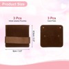 Unique Bargains Velvet Storage Ring Necklace Jewelry Pouches with Insert Pad 3.5" x 3.3" 3 Pcs - 2 of 4